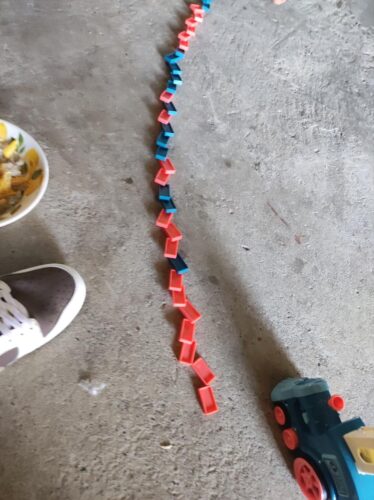 Click to view full screen Tren Dominó Montessori – 60 Piezas photo review