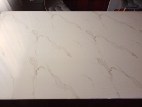 Click to view full screen Adhesivo Tipo Mármol Blanco – 60 cm x 3 metros 📏 + 2 metros de regalo 🎁 photo review