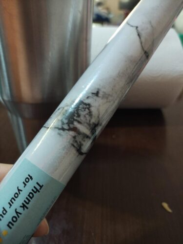 Click to view full screen Adhesivo Tipo Mármol Blanco – 60 cm x 3 metros 📏 + 2 metros de regalo 🎁 photo review