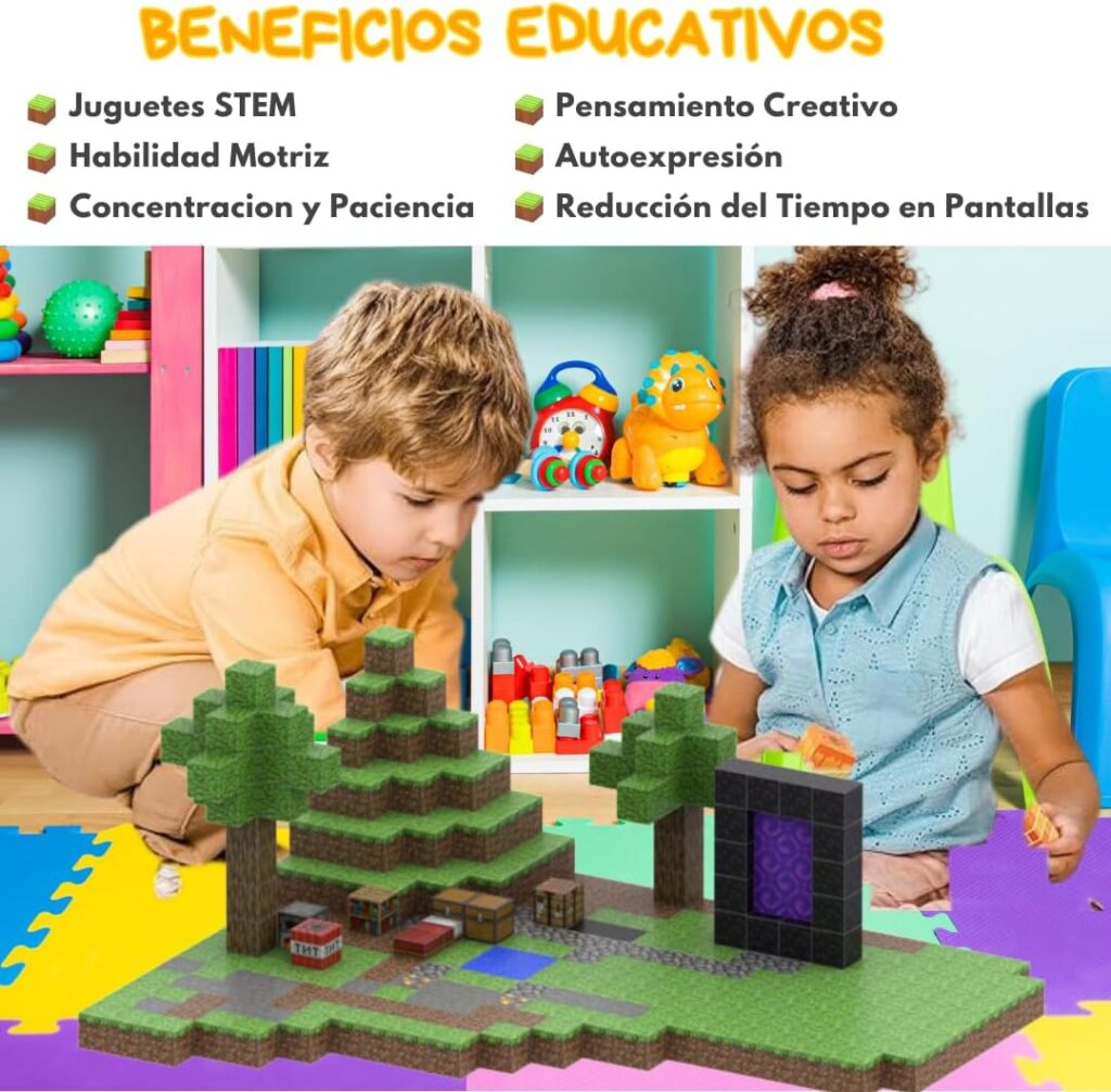 Cubos Magnéticos Minecraft – 100 Piezas – Etrends