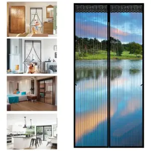 Cortina Mosquitera Magnética de Alta Calidad – 90 x 210 cm