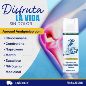 Total Freeze Spray Anti Calambres Aerosol Frío 220ml