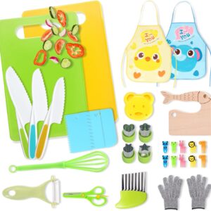 Mini Chef Kit 33 Piezas — Cuchillos Seguros Montessori para Niños