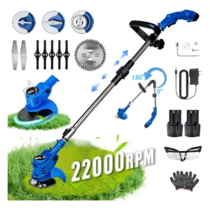 Cortadora de Pasto Inalámbrica + 🎁 2 Baterías de Regalo con Accesorios